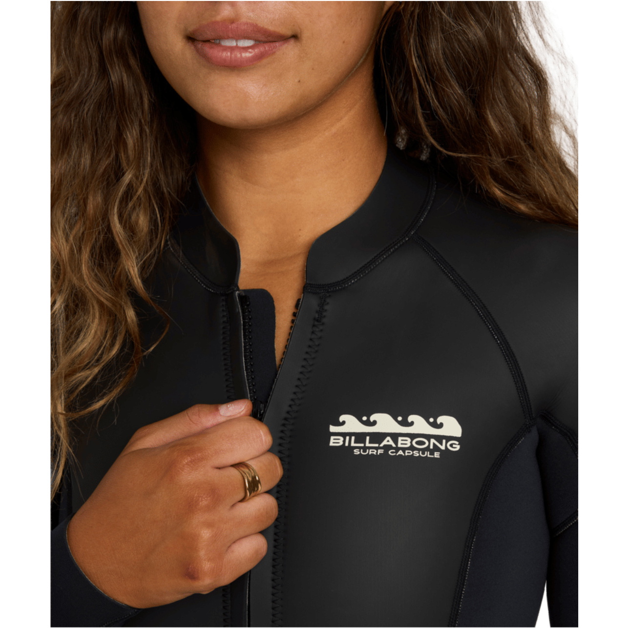 2026 Billabong Womens Salty Dayz 2mm Long Sleeve Springsuit Wetsuit ABJW400136 - Glideskin Black